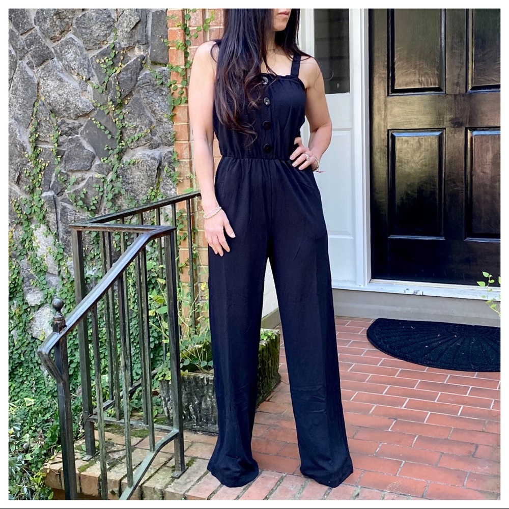 ✨LAST ONE✨Chic wide leg black jumpsuit - Picture 8 of 11